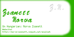 zsanett morva business card